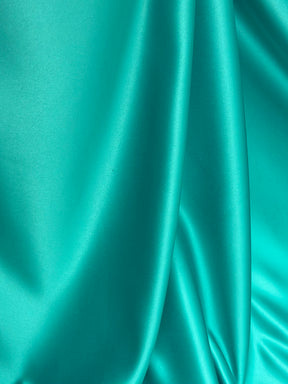 Sea Green Polyester Duchess Satin - Contessa