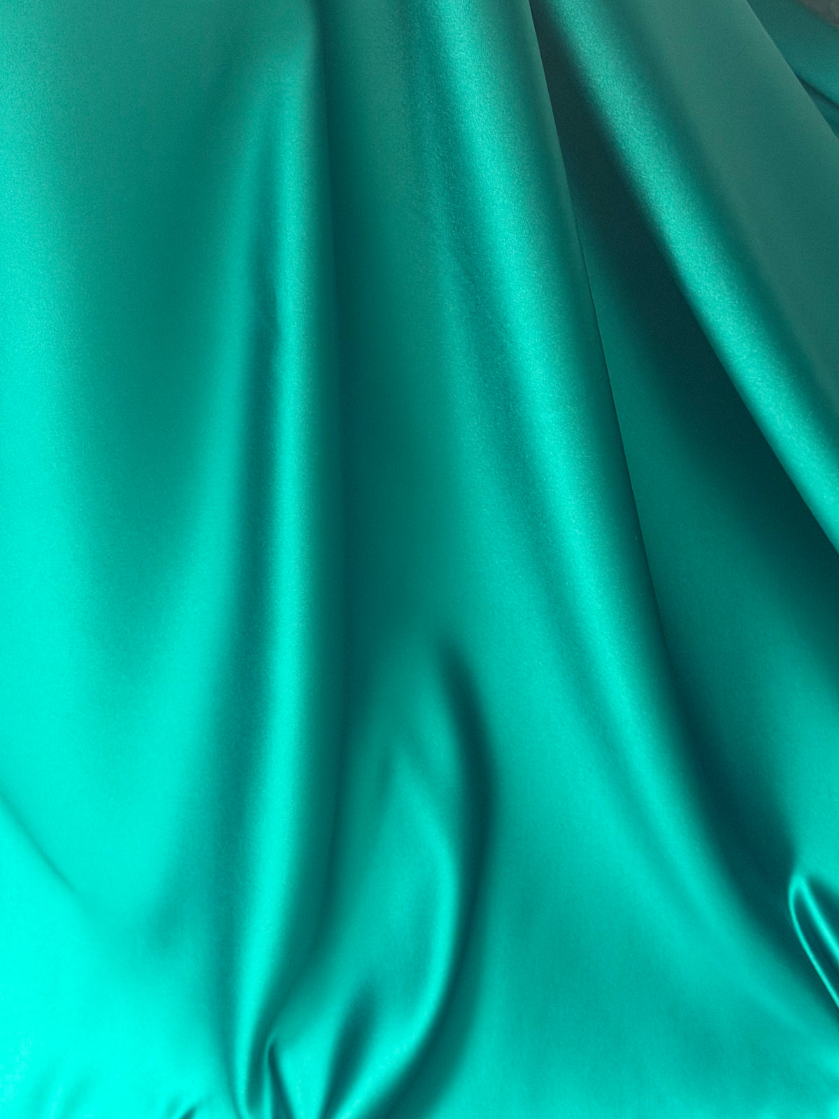 Green Polyester Duchess Satin - Contessa