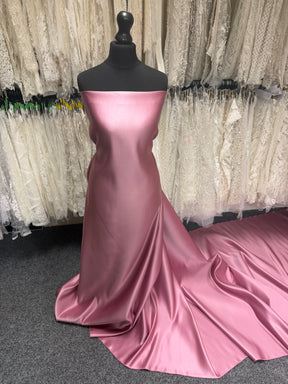 Dusky Pink Polyester Satin - Contessa