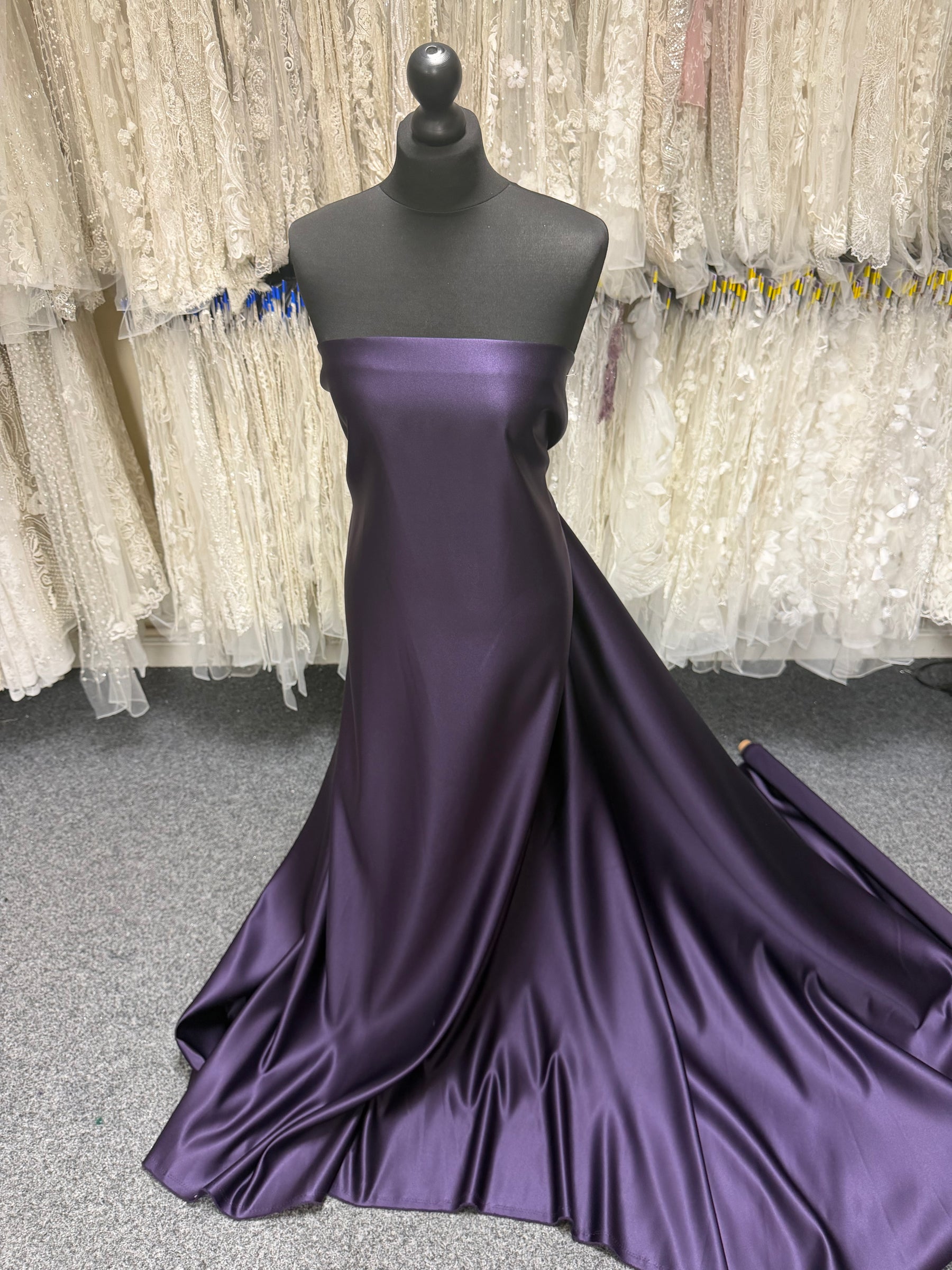 Amethyst Polyester Duchess Satin - Contessa