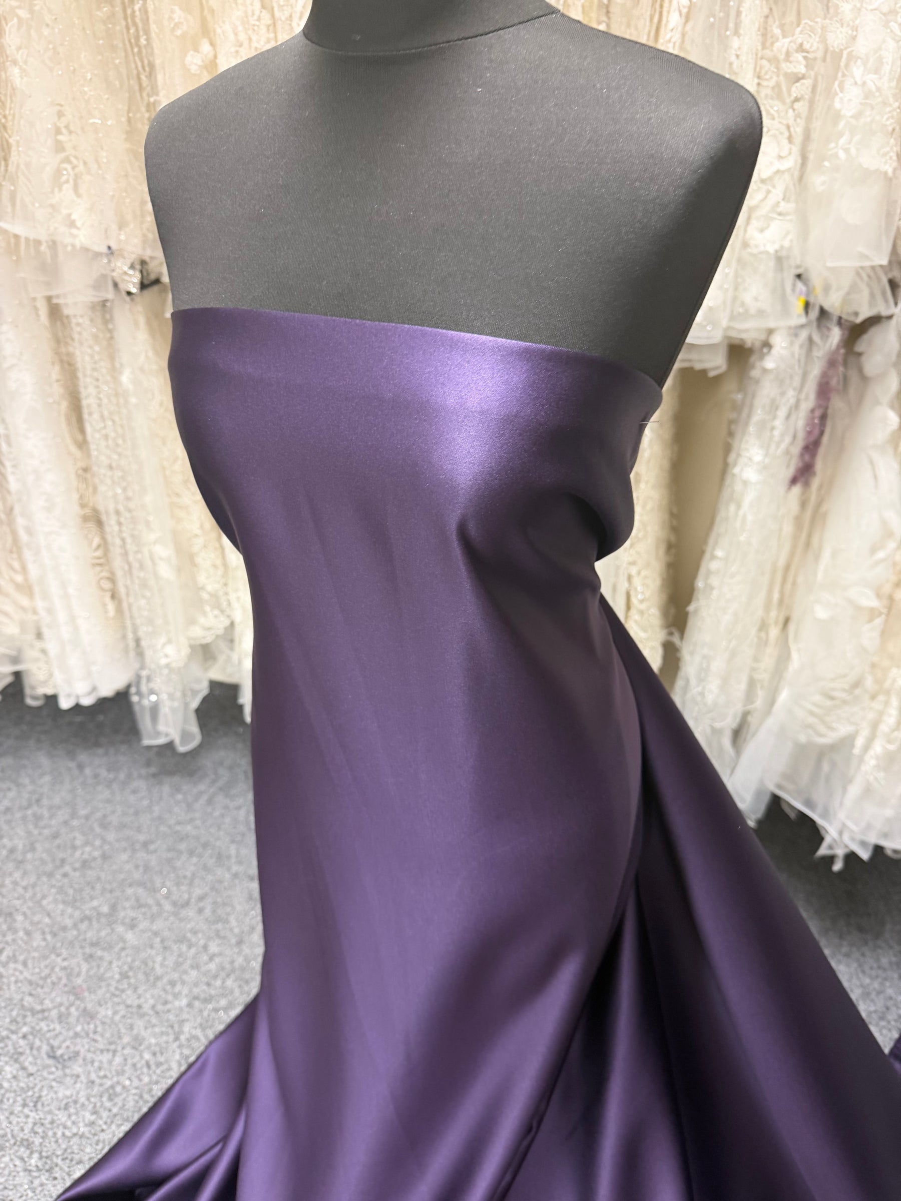Amethyst Polyester Duchess Satin - Contessa