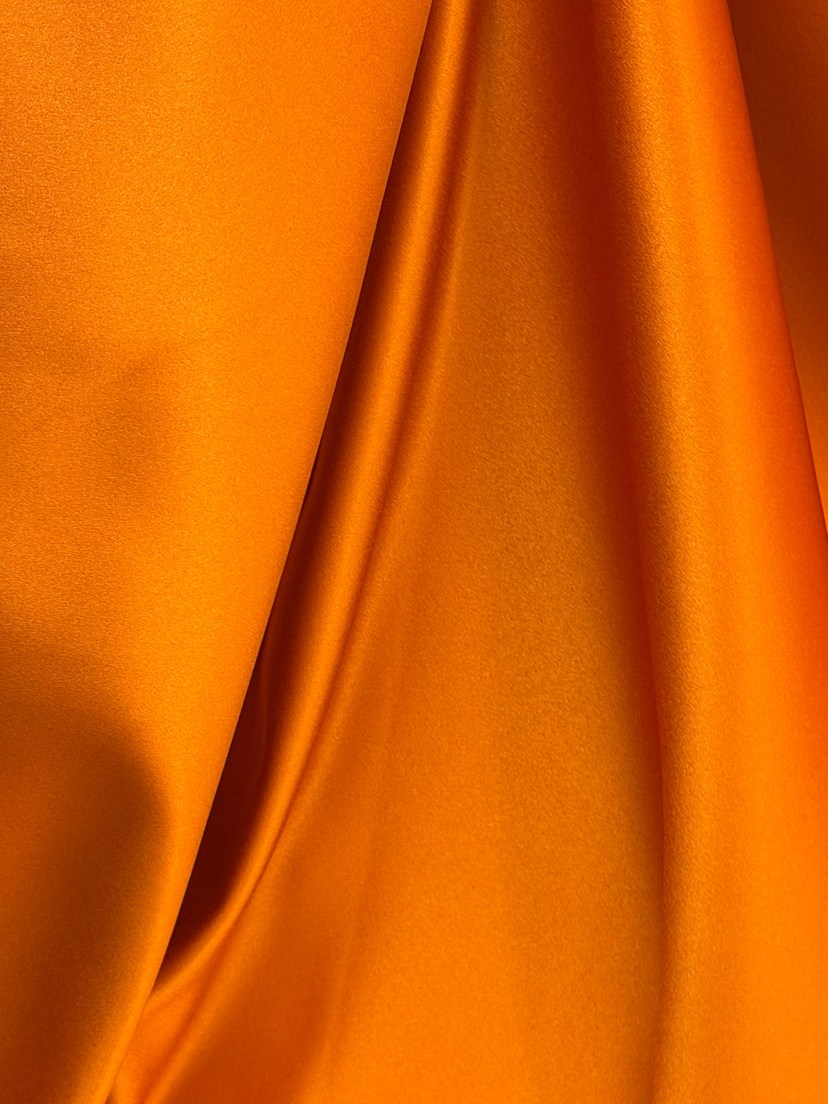 Orange Polyester Satin - Contessa