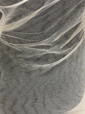 White with Gold Glitter Tulle - P15