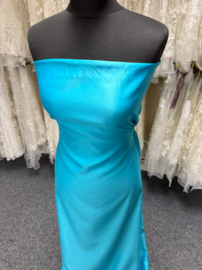 Turquoise Polyester Satin - Majestic