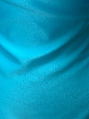 Turquoise Polyester Satin - Majestic