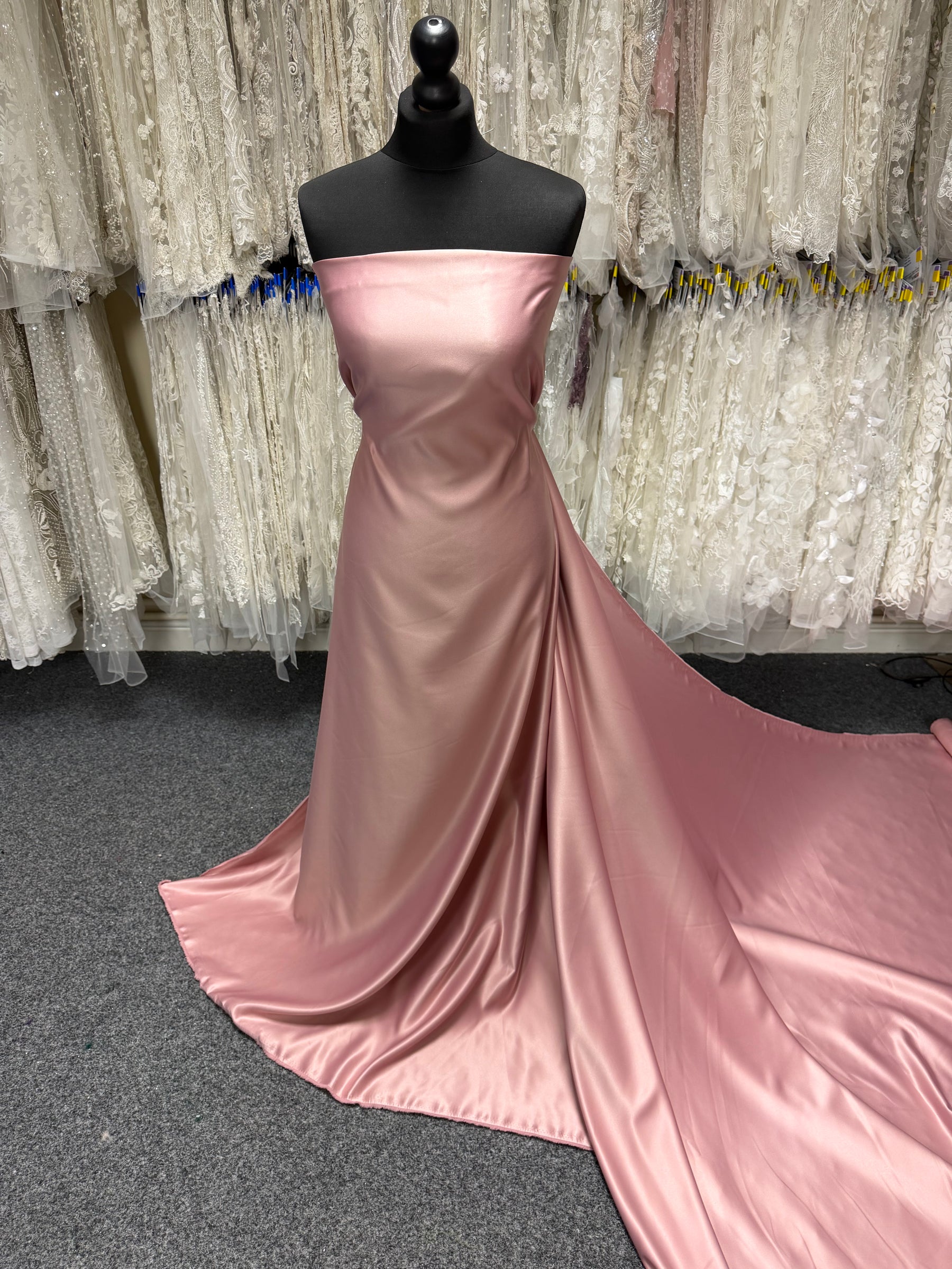 Antique Rose Polyester Satin - Majestic
