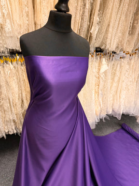 Purple Polyester Satin - Majestic