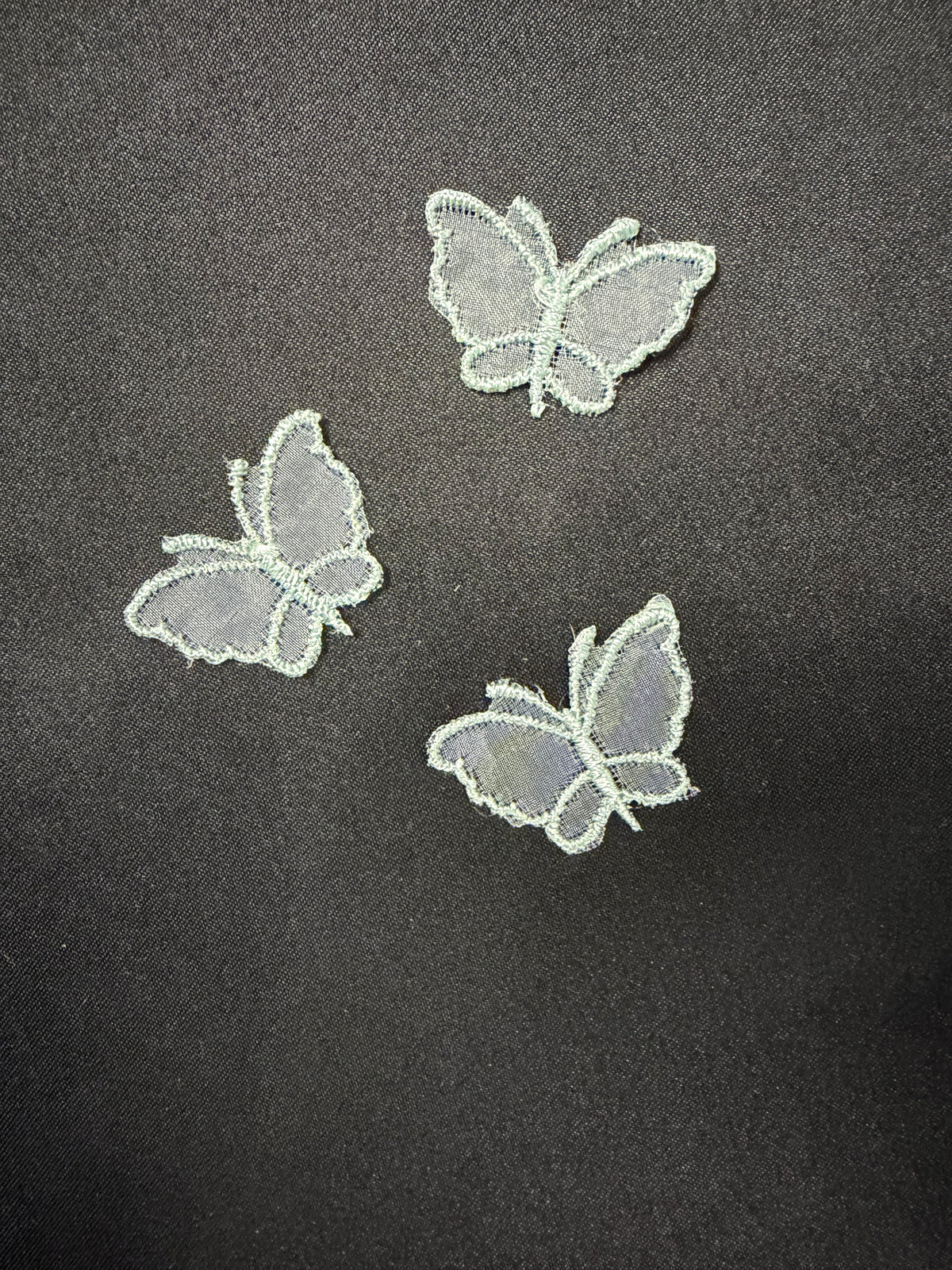 Misty Green Butterfly Applique - M1