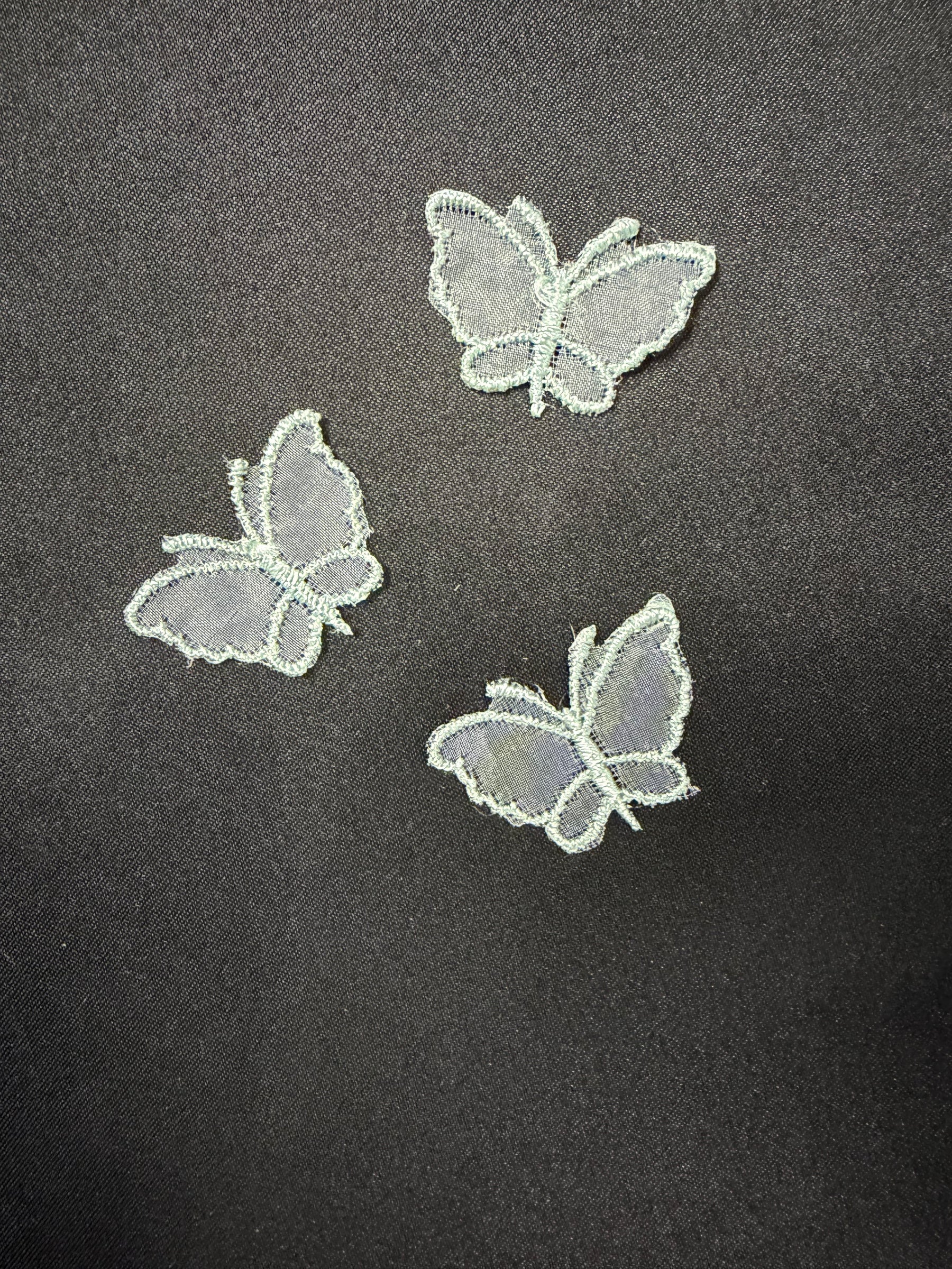 Misty Green Butterfly Applique - M1