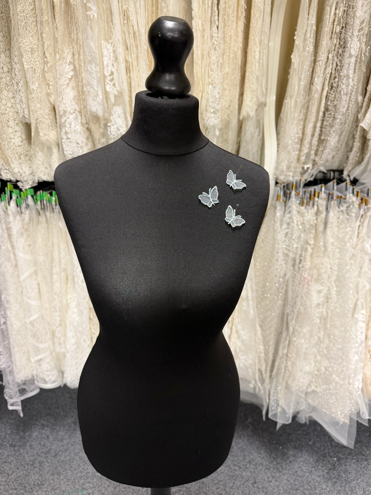 Misty Green Butterfly Applique - M1