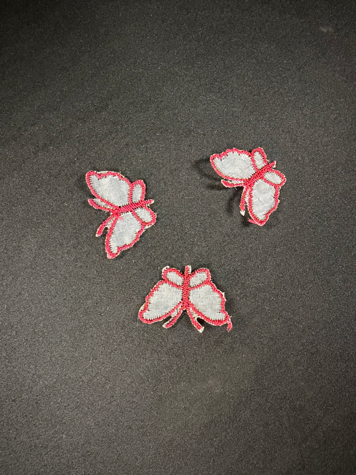Light Wine Butterfly Applique - M1
