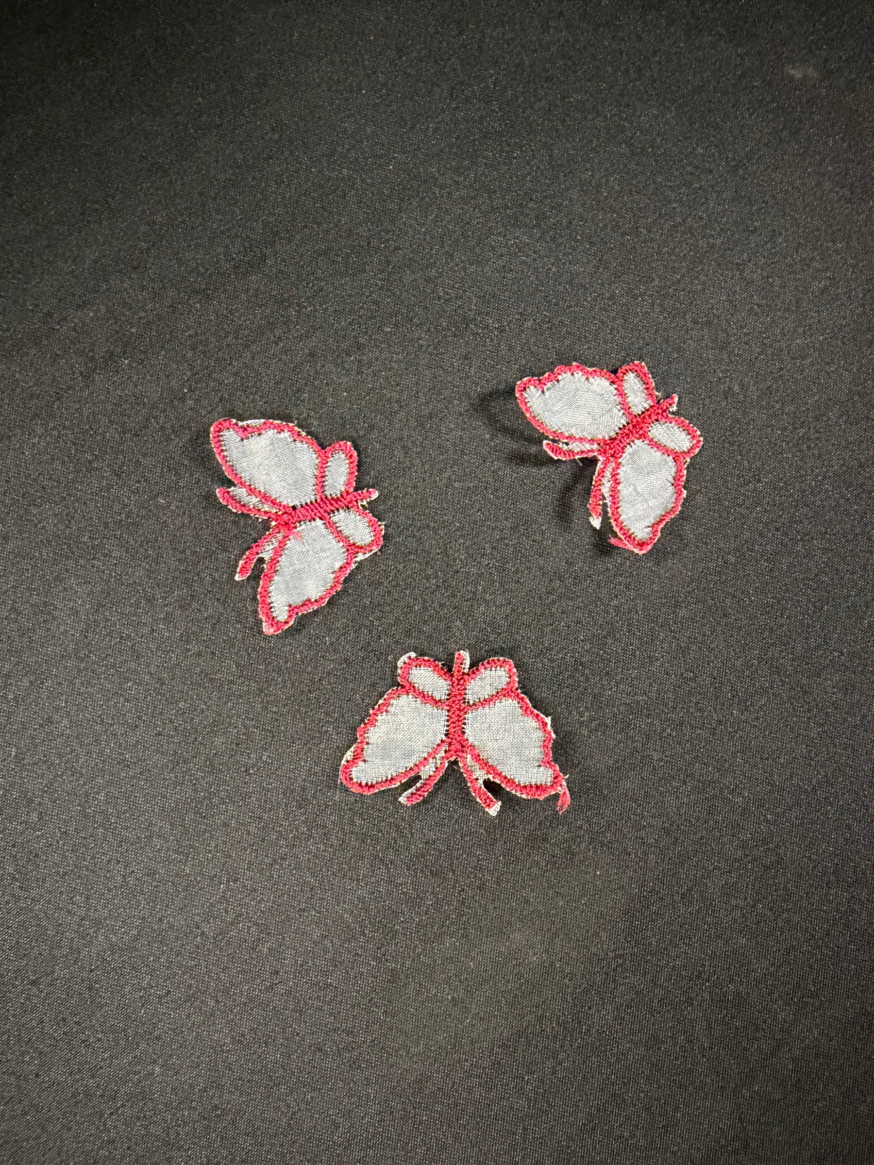 Light Wine Butterfly Applique - M1