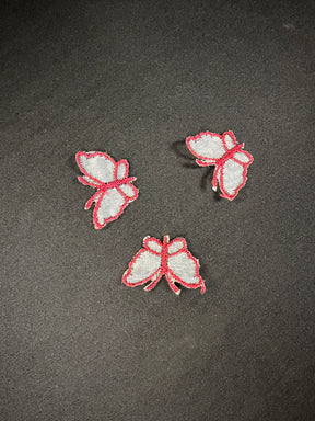 Light Wine Butterfly Applique - M1