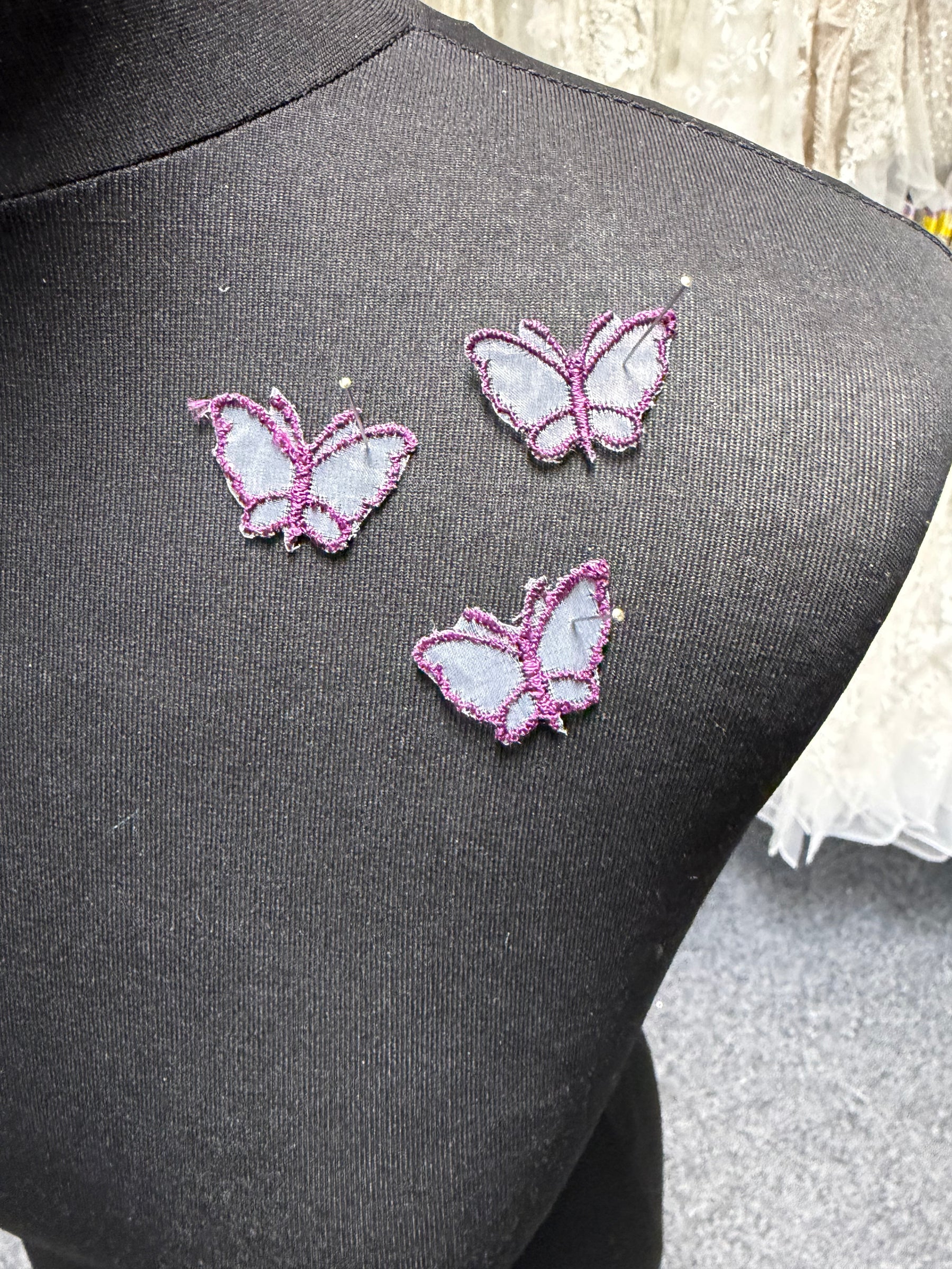 Purple Butterfly Applique - M1