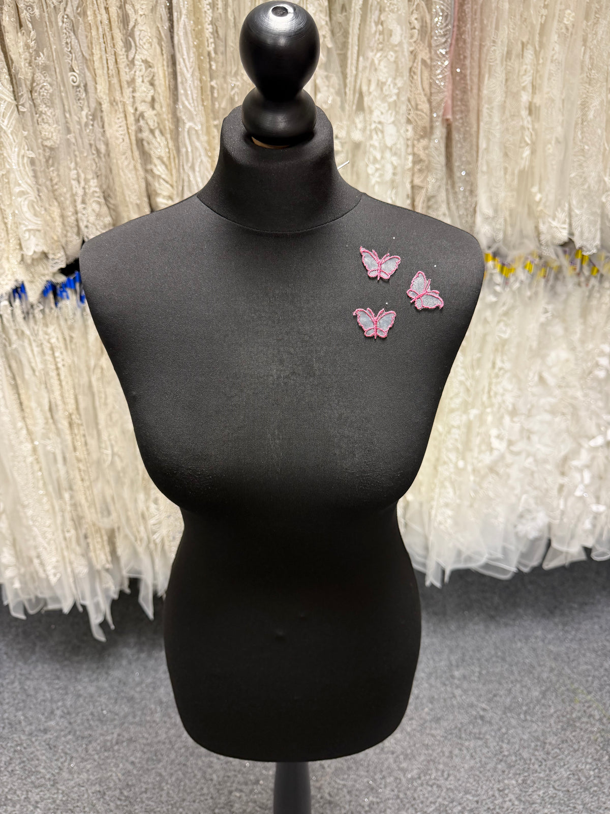 Deep Rose Butterfly Applique - M1