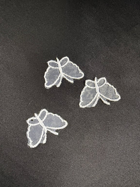 White Butterfly Applique - M1
