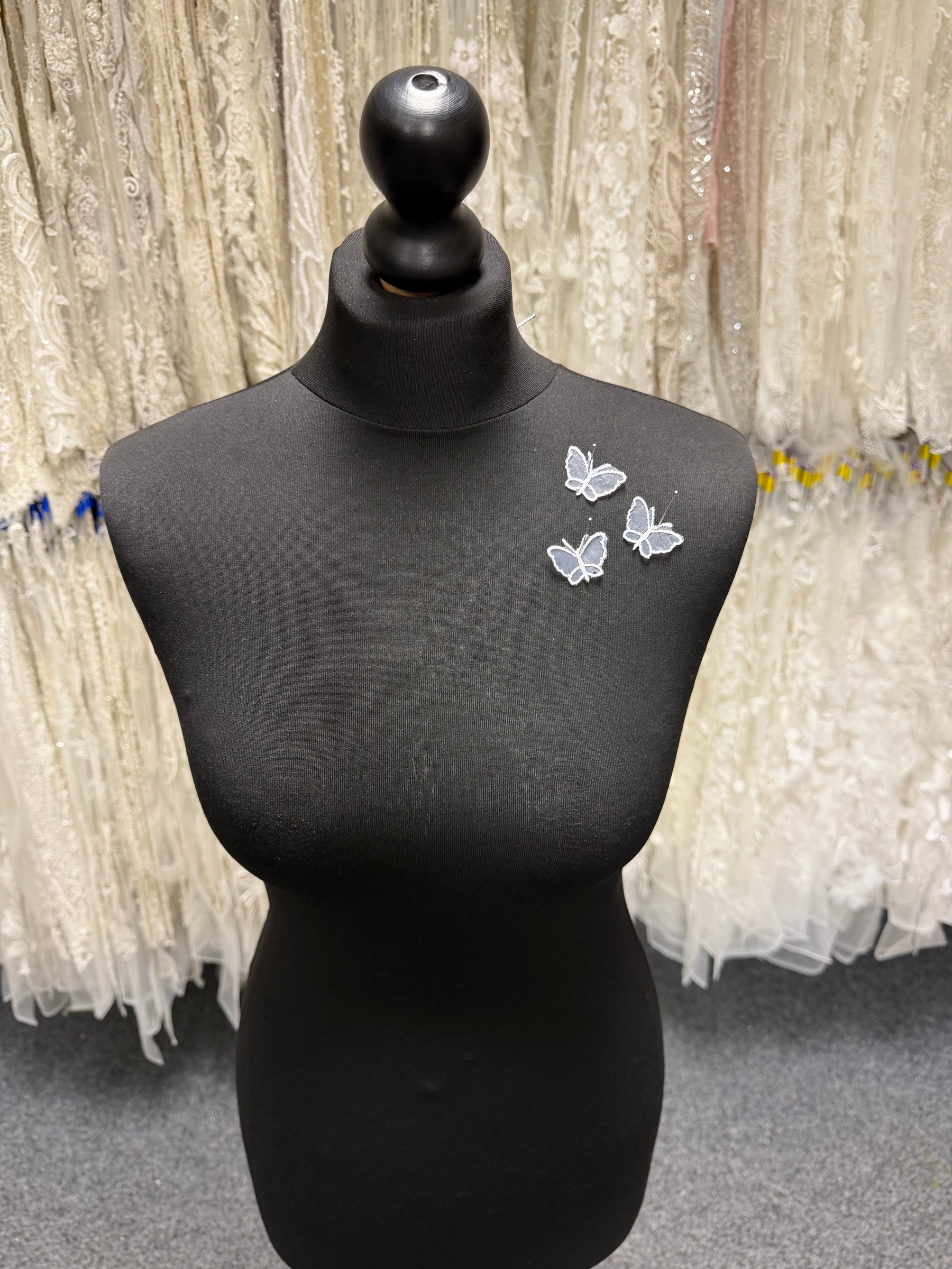 White Butterfly Applique - M1