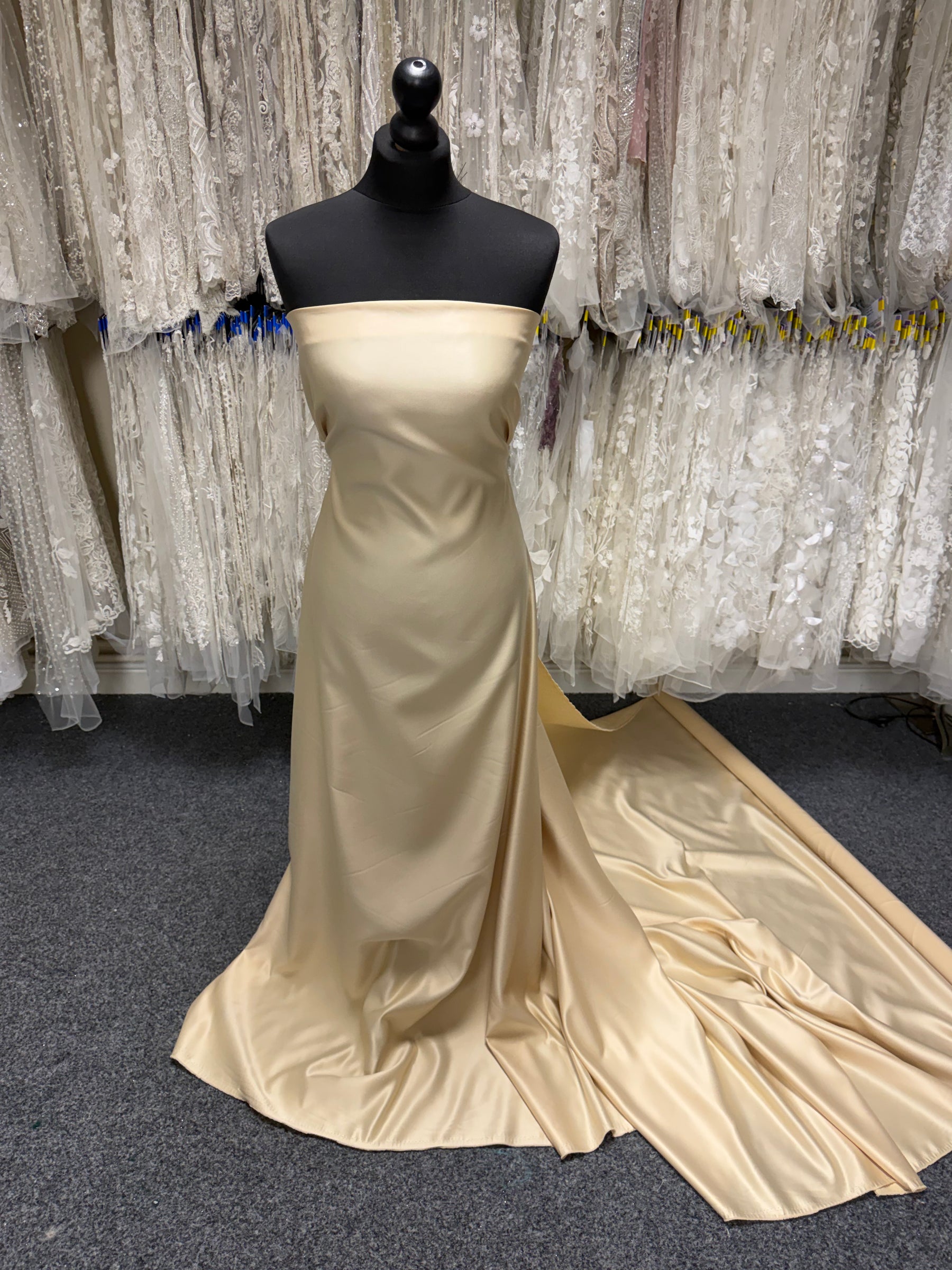 Champagne Polyester Satin - Majestic