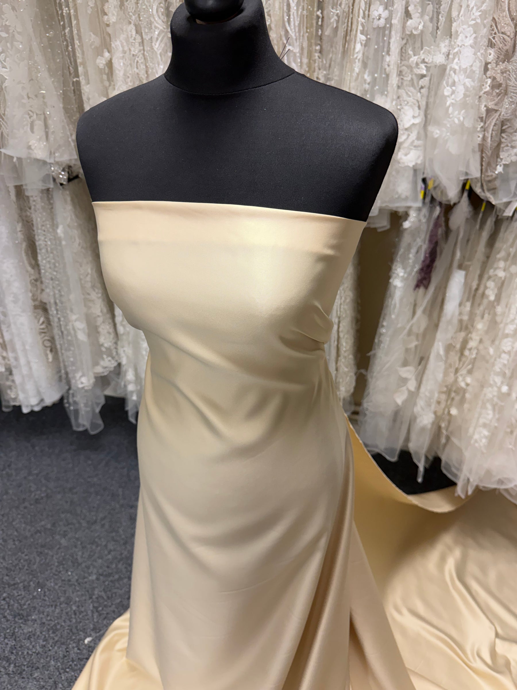 Champagne Polyester Satin - Majestic
