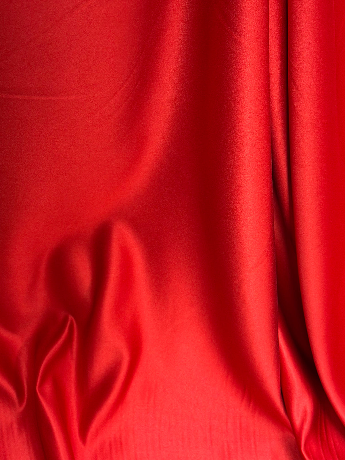 Scarlet Polyester Satin - Majestic