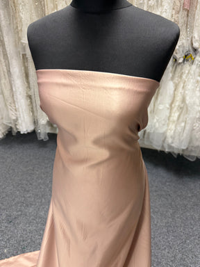 Coffee Polyester Satin - Majestic
