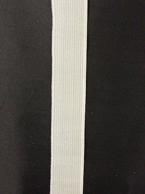 White 32mm Stretch Petersham - A18