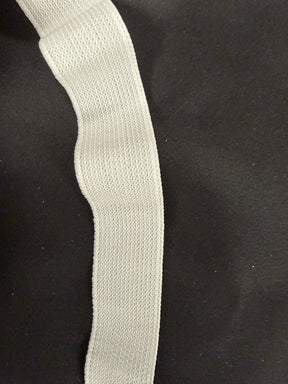 White 32mm Stretch Petersham - A18