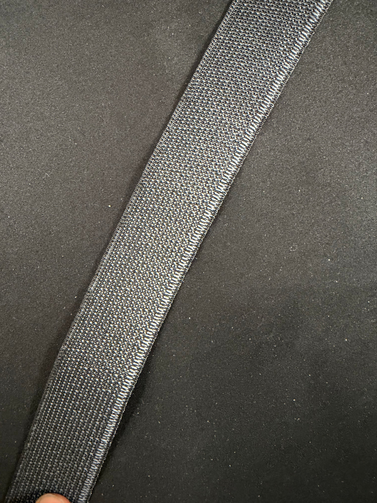 Black 32mm Stretch Petersham - A18