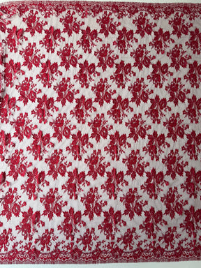 Red on Purple Chantilly Lace - P188