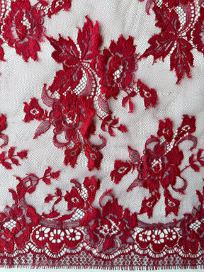 Red on Purple Chantilly Lace - P188