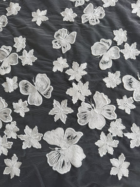 Ivory Embroidered Lace – EB5016