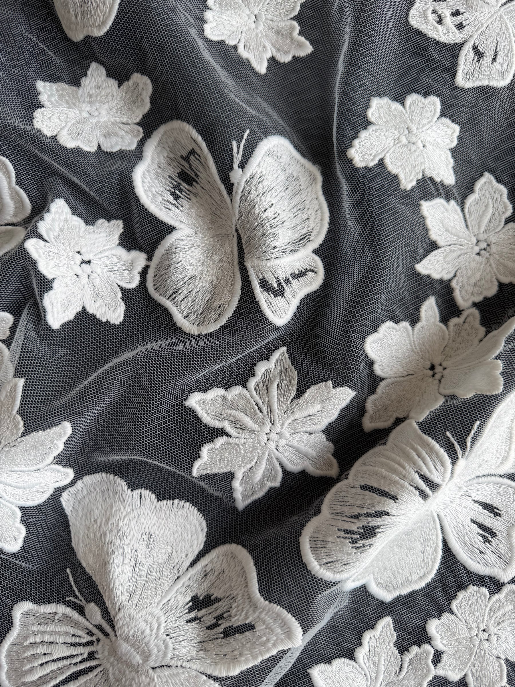 Ivory Embroidered Lace – EB5016