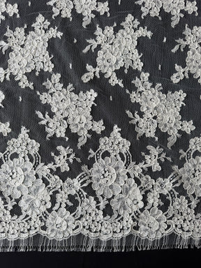 Ivory Corded Chantilly Lace - P237