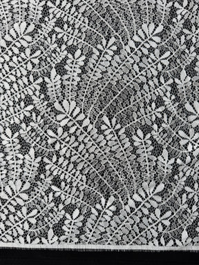 Ivory Leaf Themed Lace - LA1007
