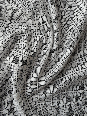 Ivory Leaf Themed Lace - LA1007