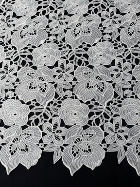 Ivory Stretch Guipure Lace - LB2015