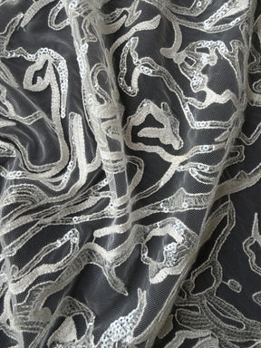 Ivory Sequin Lace - EB3012