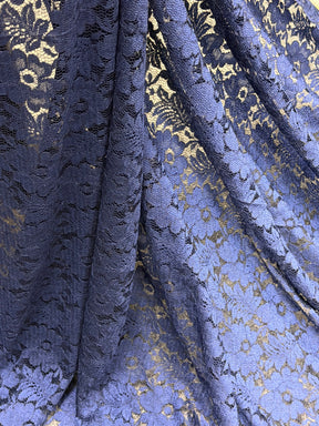 Navy Floral Lace - P199