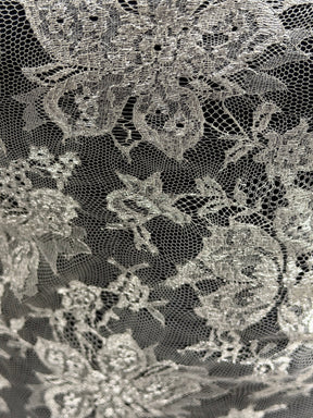 Silver Chantilly Lace - P183