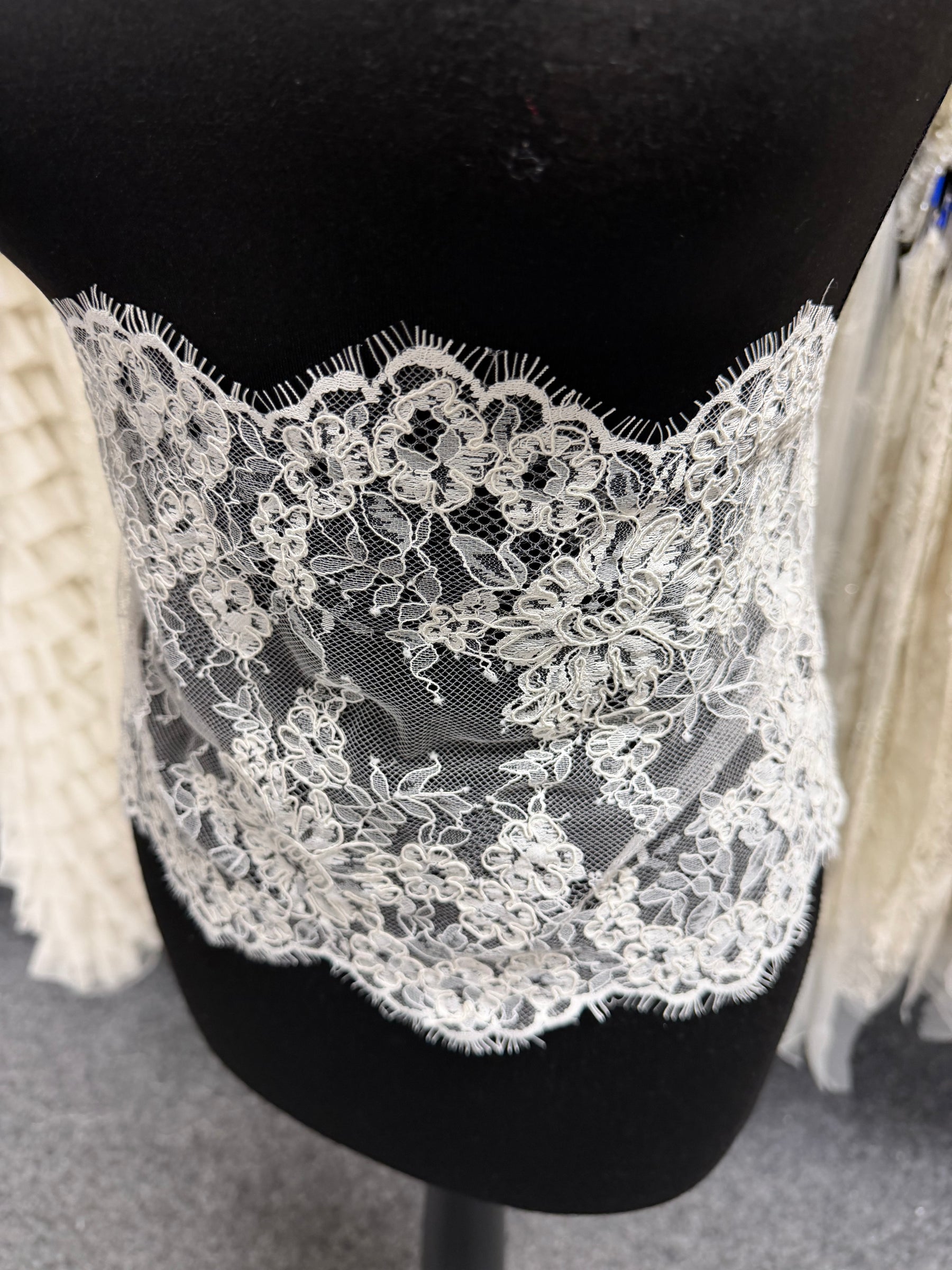 Ivory Corded Lace Trim - Fawn