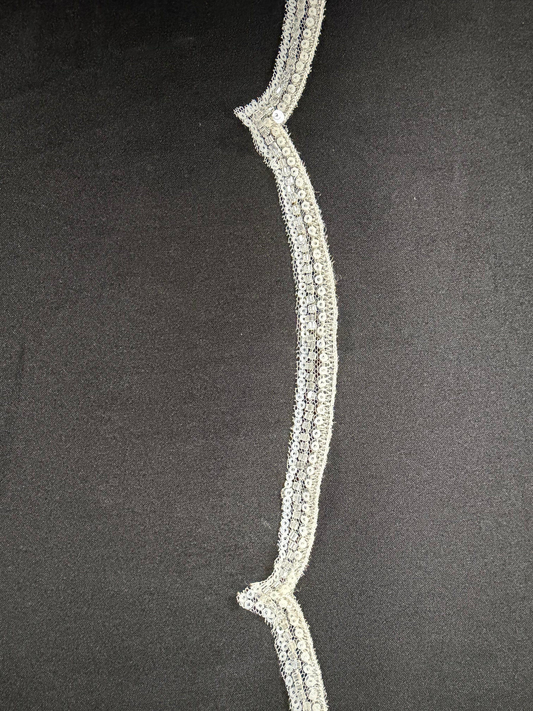 Ivory Beaded Edging - EF2009