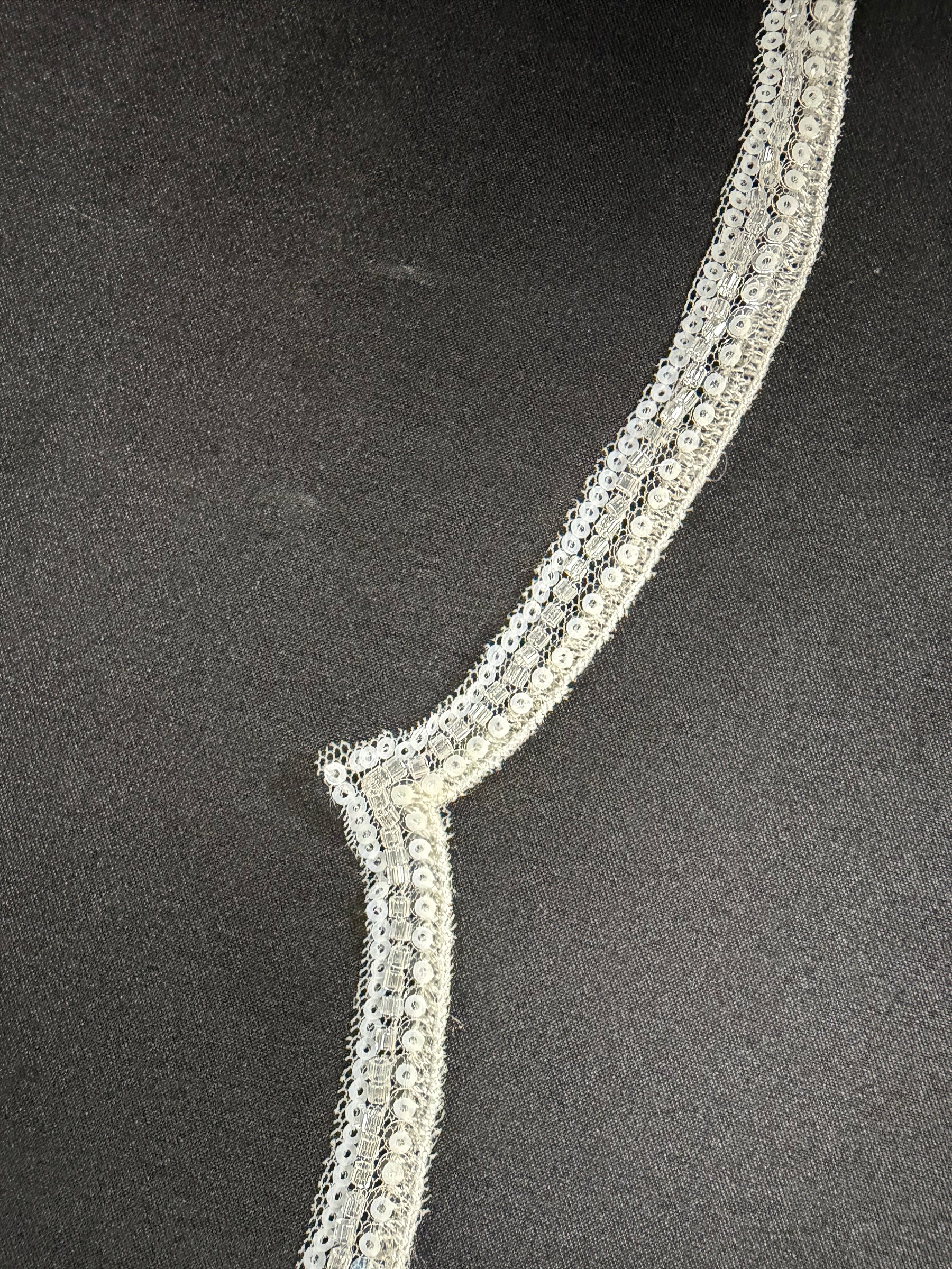 Ivory Beaded Edging - EF2009