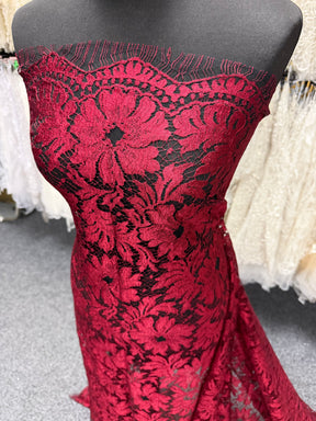 Red Chantilly Lace - P168