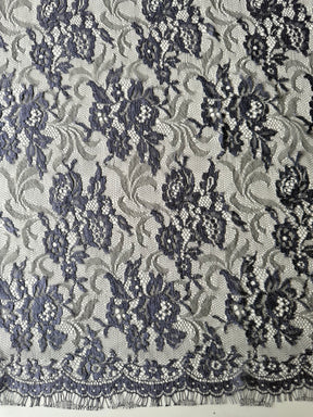 Grape & Black Chantilly Lace - P176