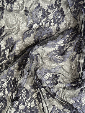 Grape & Black Chantilly Lace - P176