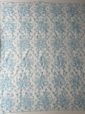 Baby Blue Embroidered Lace – EB5018