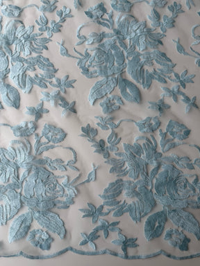 Baby Blue Embroidered Lace – EB5018