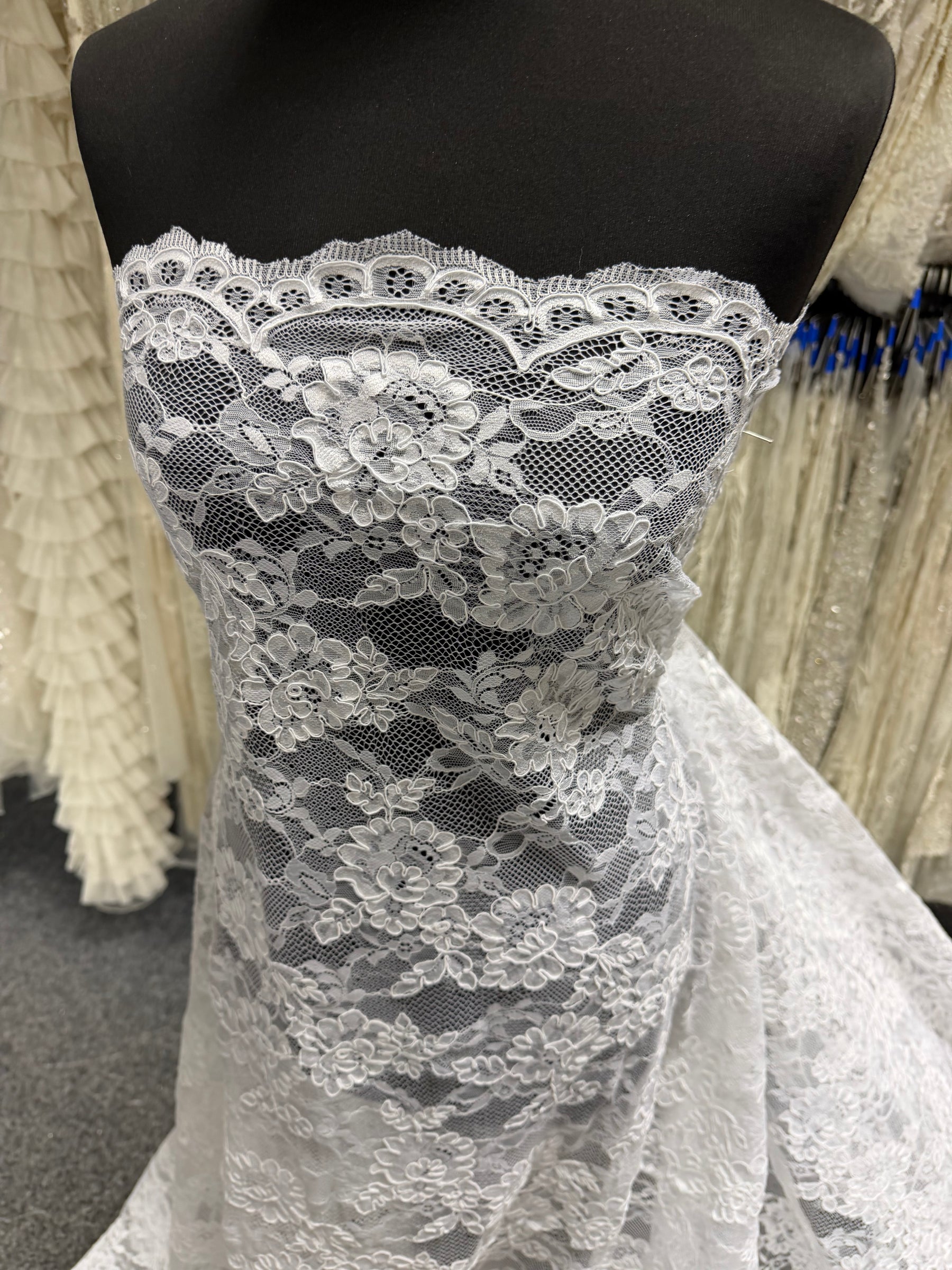 White Corded Lace - P442