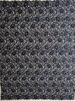 Navy Blue Guipure Lace - LB3001