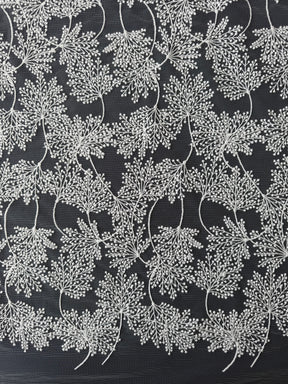 Ivory Floral Embroidery Lace - EB5037